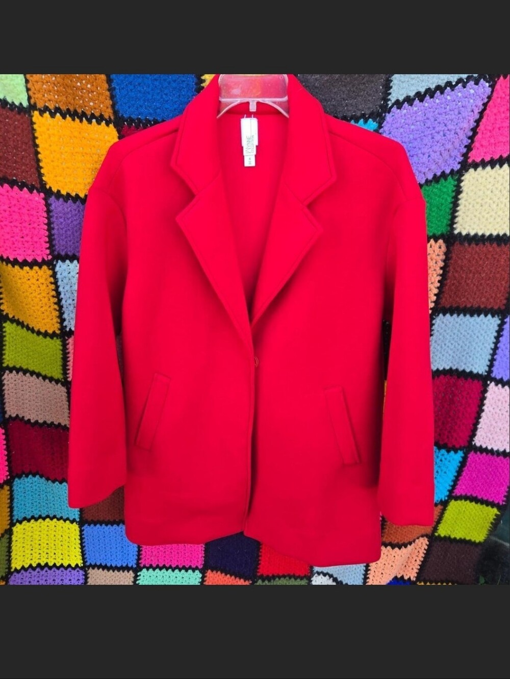 ​Y2K Vibrant Red Long Blazer / Jacket